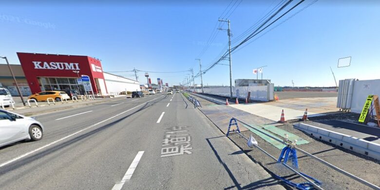 コストコ栃木 壬生倉庫店の場所　西側入り口付近